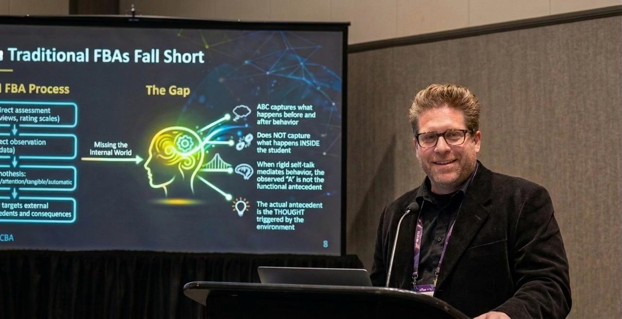 Rob Spain presenting at a conference
