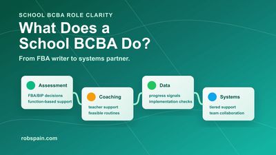 What Does a School BCBA Actually Do?