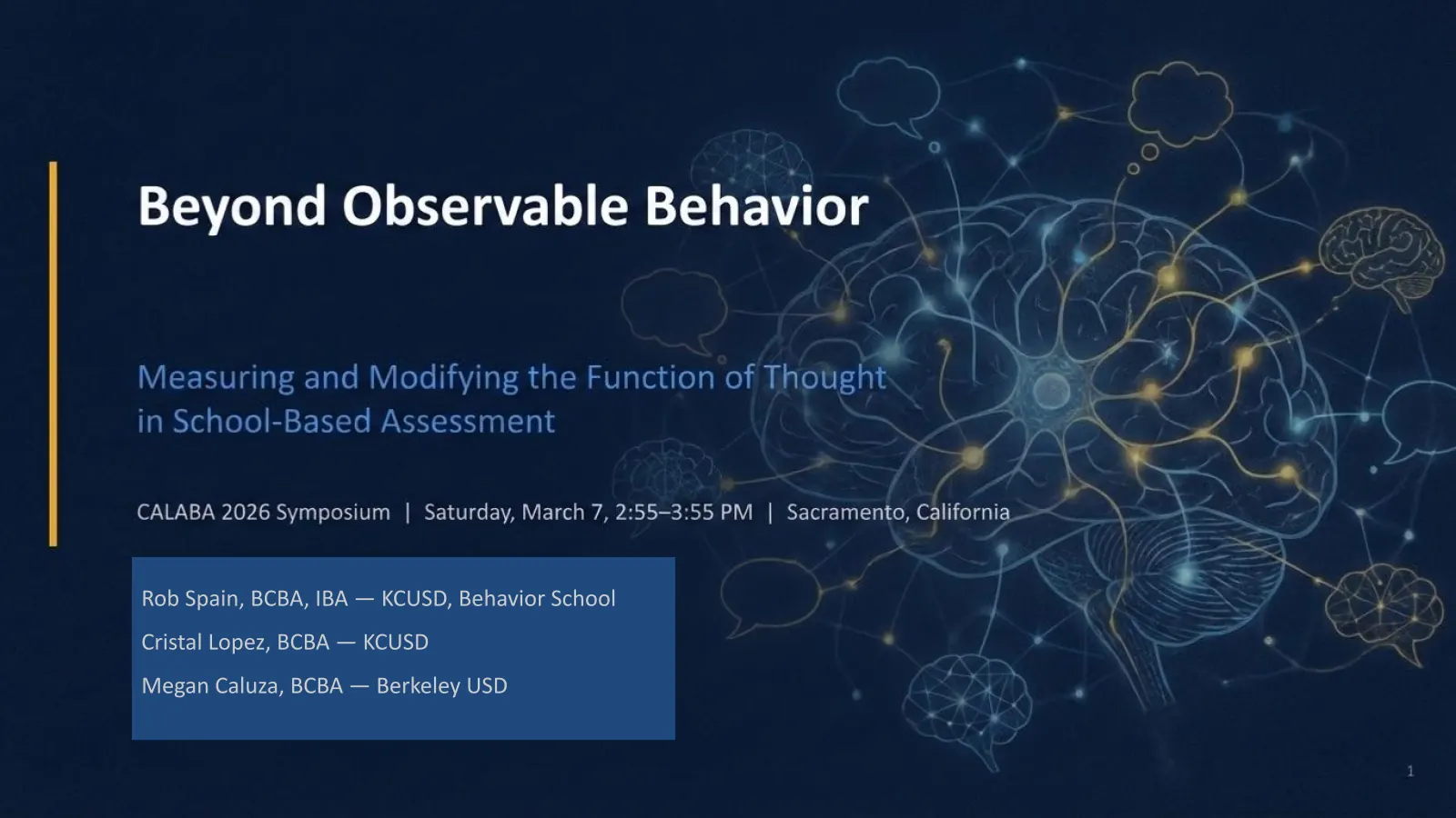 CALABA 2026 Beyond Observable Behavior presentation title slide